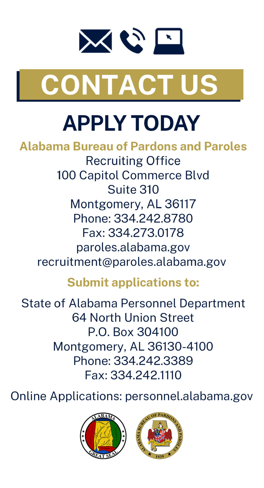 the Badge Alabama Bureau of Pardons and Paroles